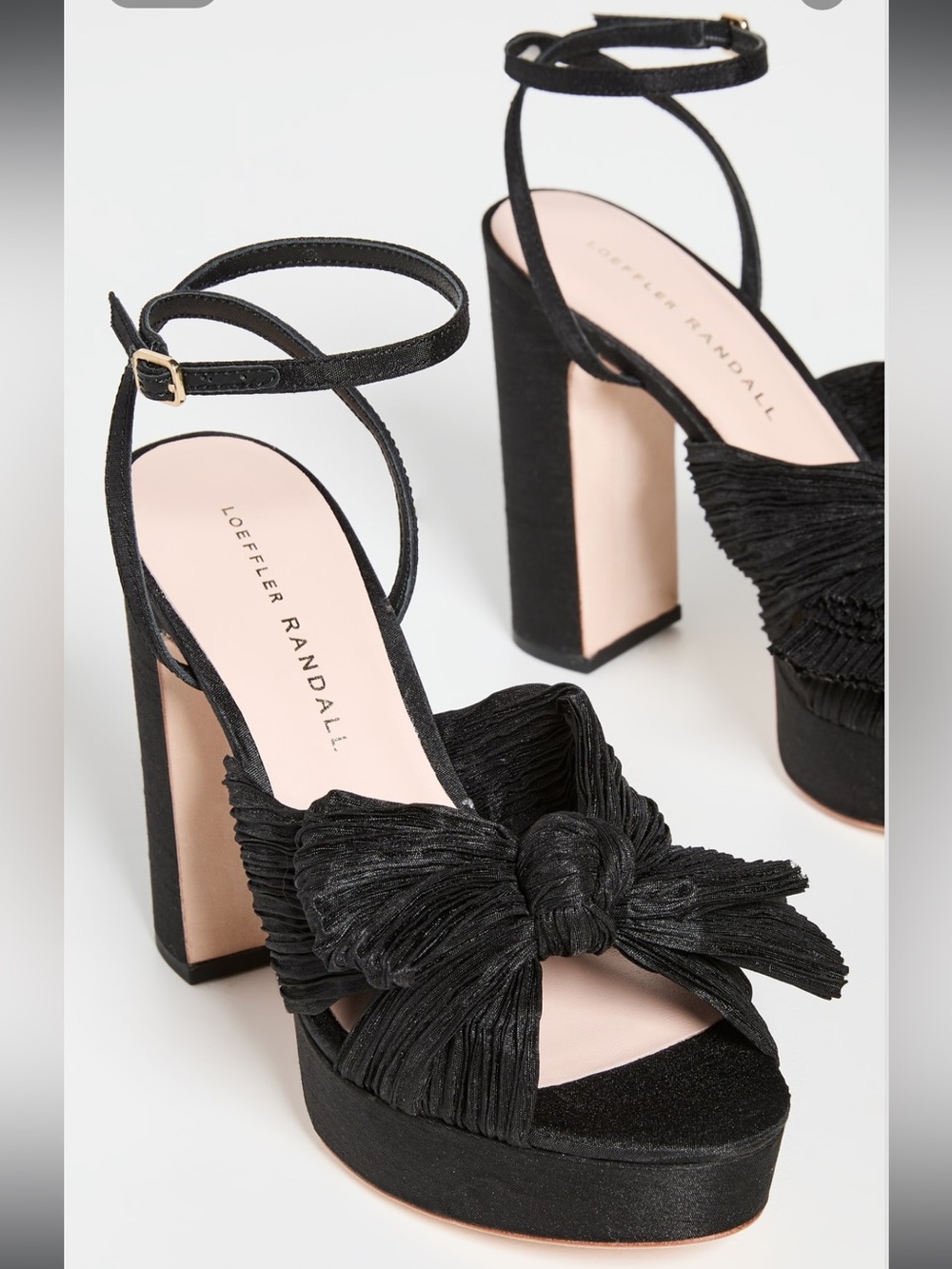 Loeffler Randall Pleated Platform Sandals 7